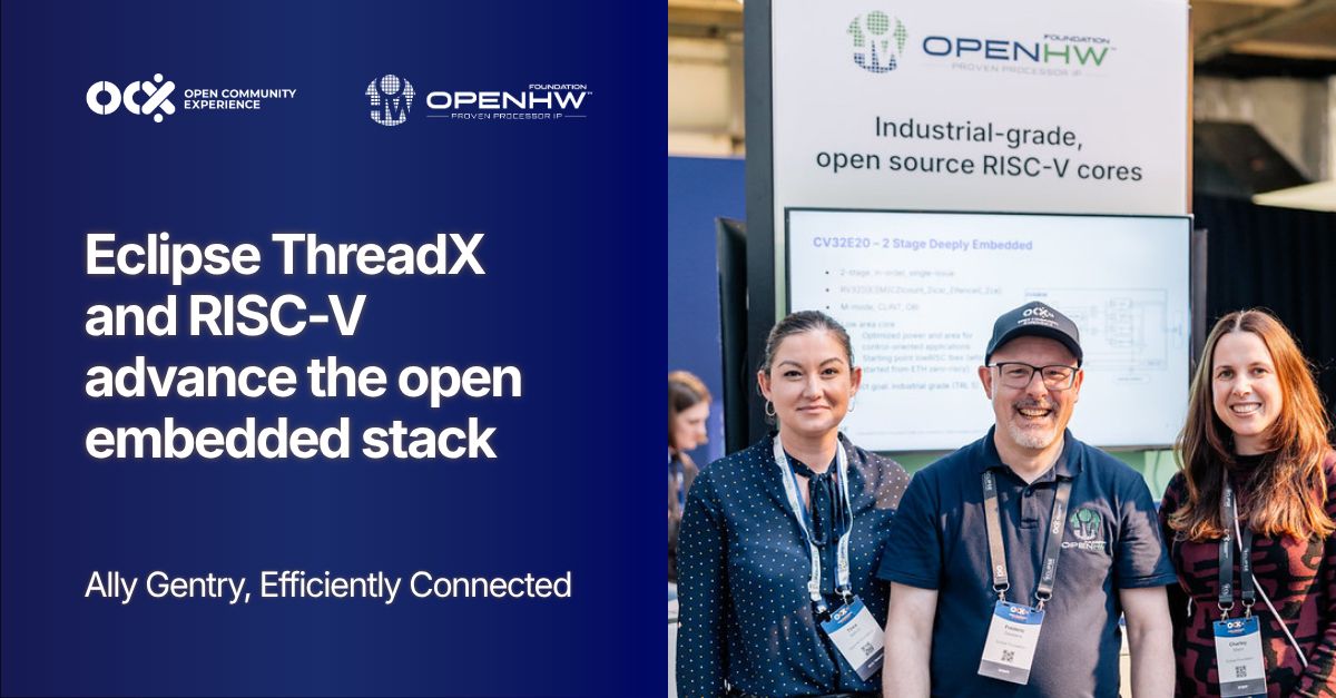 Eclipse ThreadX and RISC-V Advance the Open Embedded Stack | OpenHW